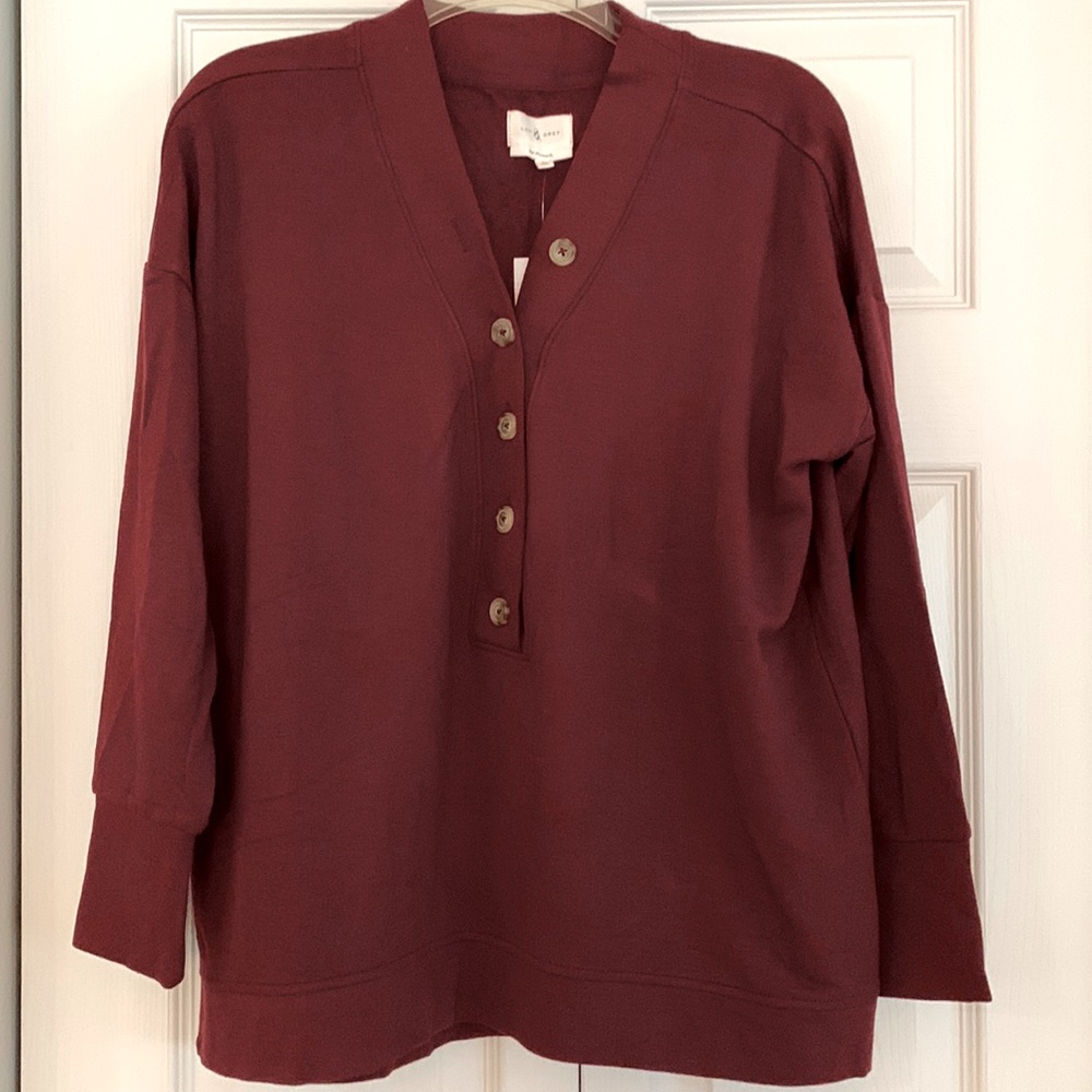 Lou & Grey signature soft blend Henley top